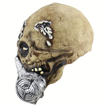 Load image into Gallery viewer, Halloween Festival Party Latex Biochemical Gas Mask Skeleton Frightened Mask Headgear, Biochemical Gas