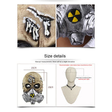 Load image into Gallery viewer, Halloween Festival Party Latex Biochemical Gas Mask Skeleton Frightened Mask Headgear, Biochemical Gas