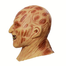 Load image into Gallery viewer, Halloween Festival Party Latex Burn Face Mask Skeleton Frightened Mask Headgear, Burn Face Mask Skeleton