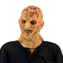 Load image into Gallery viewer, Halloween Festival Party Latex Burn Face Mask Skeleton Frightened Mask Headgear, Burn Face Mask Skeleton