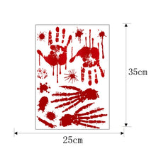 Load image into Gallery viewer, Halloween Decorations PVC Creative Blood-printed Wall Stickers Window Stickers, Size: 25*30cm, Random Style Delivery, 25x30cm