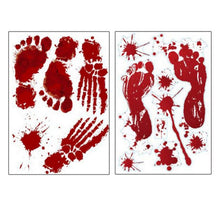 Load image into Gallery viewer, Halloween Decorations PVC Creative Blood-printed Wall Stickers Window Stickers, Size: 25*30cm, Random Style Delivery, 25x30cm