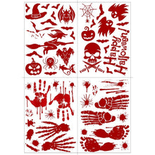 Load image into Gallery viewer, Halloween Decorations PVC Creative Blood-printed Wall Stickers Window Stickers, Size: 25*30cm, Random Style Delivery, 25x30cm
