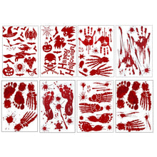 Load image into Gallery viewer, Halloween Decorations PVC Creative Blood-printed Wall Stickers Window Stickers, Size: 25*30cm, Random Style Delivery, 25x30cm