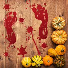 Load image into Gallery viewer, Halloween Decorations PVC Creative Blood Handprints and Footprints Wall Stickers Window Stickers, Random Style Delivery
