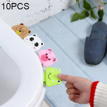 Load image into Gallery viewer, 10 PCS Cute Cartoon Portable Convenient Toilet Lid Device Mention Toilet Set, Random Style Delivery, Cute Cartoon Toilet Lid Device