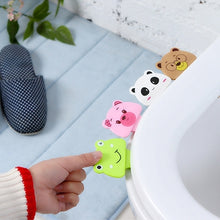 Load image into Gallery viewer, 10 PCS Cute Cartoon Portable Convenient Toilet Lid Device Mention Toilet Set, Random Style Delivery, Cute Cartoon Toilet Lid Device