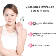 Load image into Gallery viewer, 2W Ultrasonic Vibration Face Cleansing Machine Dead Skin Cleaner Scrubber Shovel Tool Face Beauty Instrument