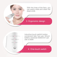 Load image into Gallery viewer, 2W Ultrasonic Vibration Face Cleansing Machine Dead Skin Cleaner Scrubber Shovel Tool Face Beauty Instrument