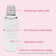 Load image into Gallery viewer, 2W Ultrasonic Vibration Face Cleansing Machine Dead Skin Cleaner Scrubber Shovel Tool Face Beauty Instrument