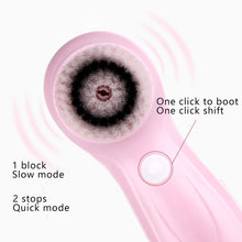 Load image into Gallery viewer, 1.2W USB Charging Electronic Cleaning Face Beauty Instrument Pores Nose Blackhead Facial Cleansing Brush, 6 in 1