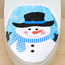 Load image into Gallery viewer, Fancy Christmas Decoration Toilet Lid Cover, Size: 48 x 43cm, Hat Snowman, Tree Branch Snowman