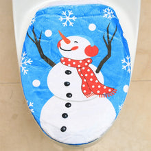 Load image into Gallery viewer, Fancy Christmas Decoration Toilet Lid Cover, Size: 48 x 43cm, Hat Snowman, Tree Branch Snowman