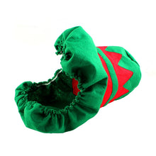 Load image into Gallery viewer, Fancy Christmas Decoration Happy Santa Elf Toilet Seat Cover Rug Bathroom Set, Elf