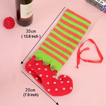 Load image into Gallery viewer, Dot Pattern Sock Christmas Dinner Table Decoration Candy Bag, Size: 35*20cm