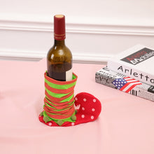 Load image into Gallery viewer, Dot Pattern Sock Christmas Dinner Table Decoration Candy Bag, Size: 35*20cm