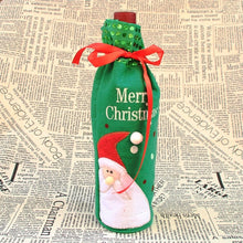 Load image into Gallery viewer, Merry Christmas Santa Claus Christmas Dinner Table Decoration Champagne Wine Bottle Bag, Santa