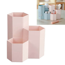 Load image into Gallery viewer, Creative Hexagon Pen Holder Stationery Cosmetics Storage Box