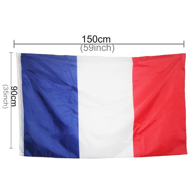 Polyester Material French Flag, Size: 150*90cm