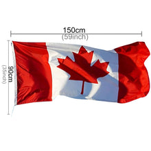Load image into Gallery viewer, Polyester Material Canada Flag, Size: 150*90cm, Canada Flag