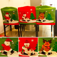 Load image into Gallery viewer, Christmas Dinner Table Decoration New Style Christmas Chair Cover, HC7060A, HC7060B, HC7060C
