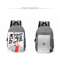 Load image into Gallery viewer, Universal Multi-Function Canvas Cloth Laptop Computer Shoulders Backpack Students Bag for 13-15 inch, Size: 36x25x10cm
