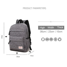 Load image into Gallery viewer, Universal Multi-Function Canvas Cloth Laptop Computer Shoulders Backpack Students Bag for 13-15 inch, Size: 36x25x10cm