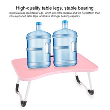 Load image into Gallery viewer, W-shaped Non-slip Legs Adjustable Folding Portable Writing Desk Laptop Desk with Card Slot, with Card Slot