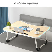 Load image into Gallery viewer, W-shaped Non-slip Legs Adjustable Folding Portable Writing Desk Laptop Desk with Card Slot, with Card Slot