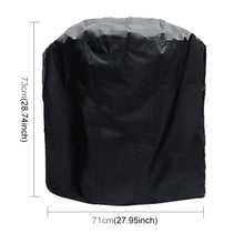 Load image into Gallery viewer, Outdoor Anti-UV Waterproof Dust-proof 210D Oxford Cloth BBQ Cylindrical Protective Bag Charcoal Barbeque Grill Cover, Size: 71x73cm, Size: 71x73cm
