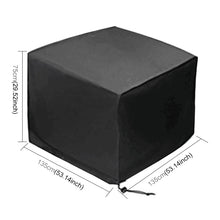 Load image into Gallery viewer, Outdoor Anti-UV Waterproof Dust-proof 210D Oxford Cloth Folding Table Chairs Protective Bag Furniture Set Cover, Size: 135x135x75cm, Size: 135x135x75cm