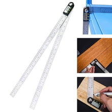 Load image into Gallery viewer, Digital Display Angle Finder Meter Protractor Goniometer Ruler, Measure Range: 500mm, 500mm Ruler