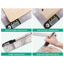 Load image into Gallery viewer, Digital Display Angle Finder Meter Protractor Goniometer Ruler, Measure Range: 500mm, 500mm Ruler