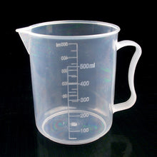 Load image into Gallery viewer, 500ml Thin Section PP Plastic Flask Digital Measuring Cup Cylinder Scale Measure Glass Lab Laboratory Tools, 500ml Measuring Cup