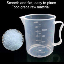 Load image into Gallery viewer, 500ml Thin Section PP Plastic Flask Digital Measuring Cup Cylinder Scale Measure Glass Lab Laboratory Tools, 500ml Measuring Cup