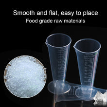 Load image into Gallery viewer, 10 PCS 100ml Food Grade PP Plastic Flask Digital Cone Measuring Cup Cylinder Scale Measure Glass Lab Laboratory Tools, 100ml