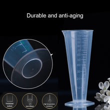Load image into Gallery viewer, 10 PCS 100ml Food Grade PP Plastic Flask Digital Cone Measuring Cup Cylinder Scale Measure Glass Lab Laboratory Tools, 100ml