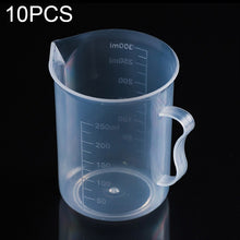 Load image into Gallery viewer, 10 PCS 250ml Food Grade PP Plastic Flask Digital Measuring Cup Cylinder Scale Measure Glass Lab Laboratory Tools, 250ml