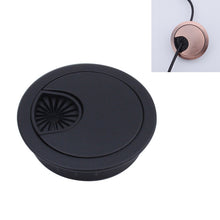 Load image into Gallery viewer, Desk Computer Desktop Zinc Alloy Round Threading Box Hole Cover, Hole Diameter: 80mm (Green Bronze), 80mm