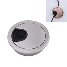 Load image into Gallery viewer, Desk Computer Desktop Zinc Alloy Round Threading Box Hole Cover, Hole Diameter: 80mm (Green Bronze), 80mm