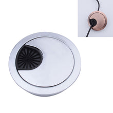 Load image into Gallery viewer, Desk Computer Desktop Zinc Alloy Round Threading Box Hole Cover, Hole Diameter: 80mm (Green Bronze), 80mm