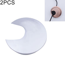 Load image into Gallery viewer, 2 PCS Desk Computer Desktop Zinc Alloy Round Threading Box Hole Cover, Hole Diameter: 35mm (Bright Gold), 35mm Green Bronze, 35mm Red Bronze, 35mm Matte Black, 35mm Matte Silver, 35mm Brushed Steel, 35mm Bright Gold