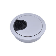 Load image into Gallery viewer, 2 PCS Desk Computer Desktop Zinc Alloy Round Threading Box Hole Cover, Hole Diameter: 60mm (Green Bronze), 60mm