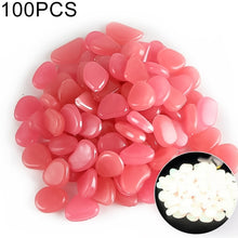 Load image into Gallery viewer, 100 PCS Glow in The Dark Garden Pebbles for Walkways &amp; Decoration and Plants Luminous Stones