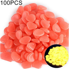 Load image into Gallery viewer, 100 PCS Glow in The Dark Garden Pebbles for Walkways &amp; Decoration and Plants Luminous Stones