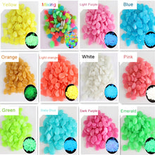 Load image into Gallery viewer, 100 PCS Glow in The Dark Garden Pebbles for Walkways &amp; Decoration and Plants Luminous Stones