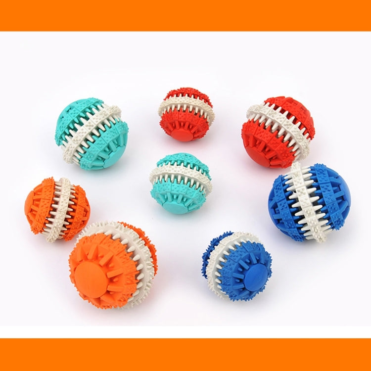 Dog Toy Balls for Pets Tooth Cleaning Chewing Toys Balls of Non-Toxic Soft Rubber , Small Size, Small Size (Red), Small Size (Baby Blue), Small Size (Orange), Small Size (Blue)