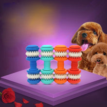 Load image into Gallery viewer, Dog Toy  for Pets Tooth Cleaning Chewing Dumbbells Shape Toys of Non-Toxic Soft Rubber , Large Size,Length:15cm, 15cm (Orange), 15cm(Blue), 15cm (Red), 15cm (Baby Blue)