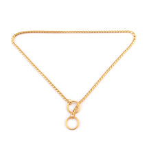 Load image into Gallery viewer, Pet Collars Pet Neck Strap Dog Neckband Snake Chain Dog Chain  Solid  Metal Chain Dog Collar，Length:60cm, 60cm