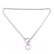 Load image into Gallery viewer, Pet Collars Pet Neck Strap Dog Neckband Snake Chain Dog Chain  Solid  Metal Chain Dog Collar，Length:65cm, 65cm